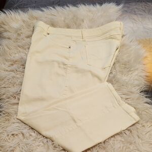 Westport Cream Ankle Cropped Pants